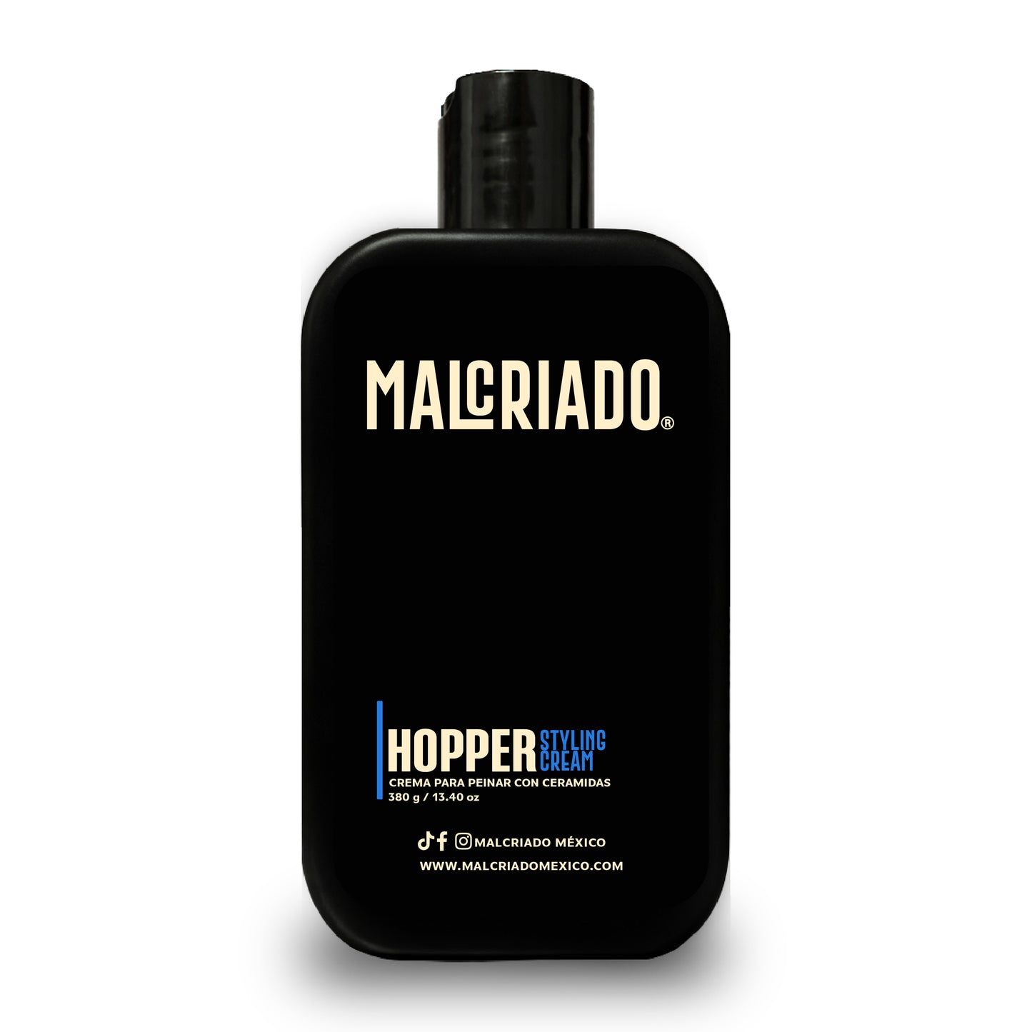 Hopper Crema para Peinar con Ceramidas 380 g | Control de Frizz, Suavidad y Protección para Cabello Maltratado | Malcriado México