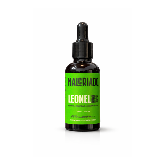 Leonel Serum para Barba 30 mL | Suavidad, Control y Brillo Natural | Malcriado México