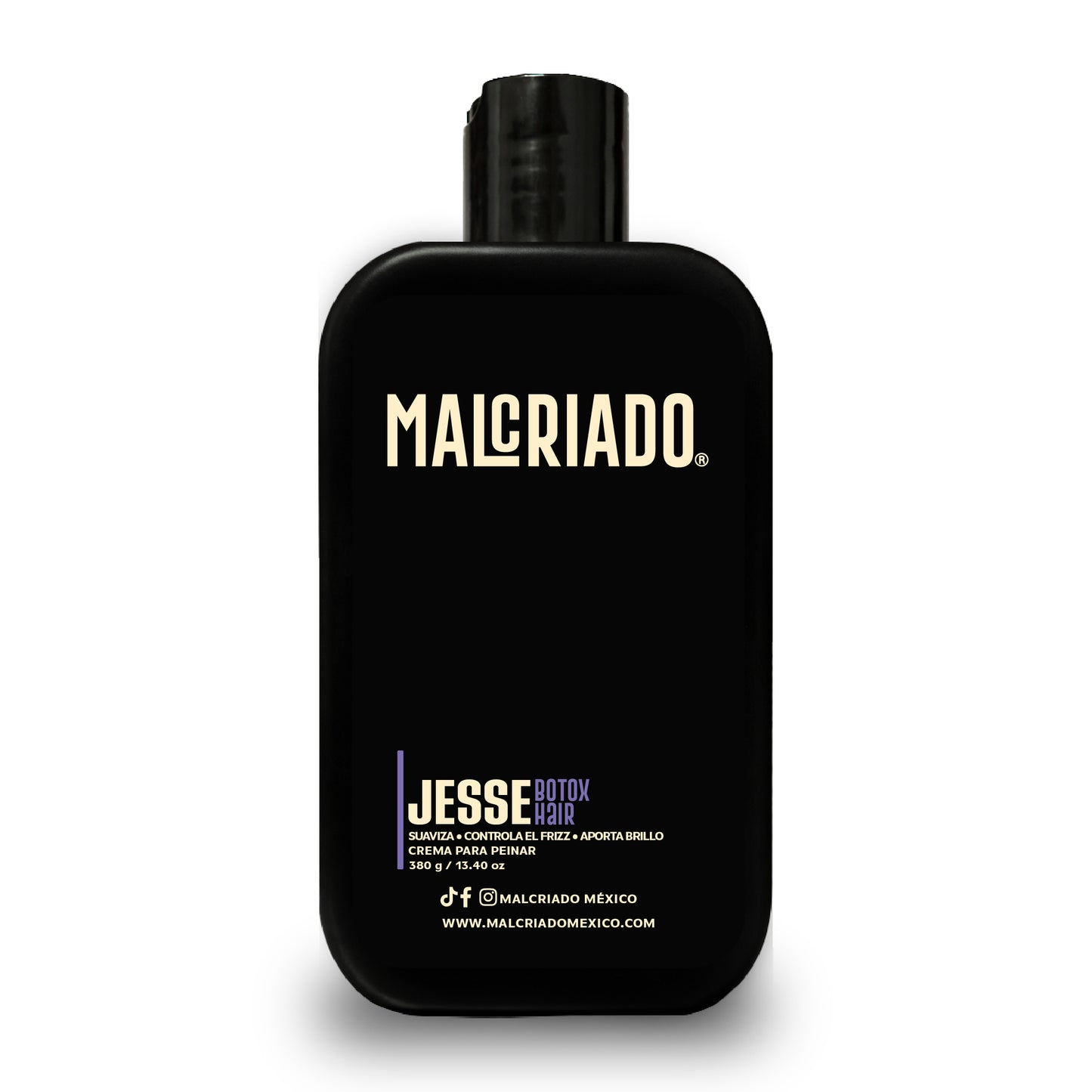Jesse Crema para Peinar 380 g | Control de Frizz, Suavidad y Brillo para Cabello Maltratado | Malcriado México