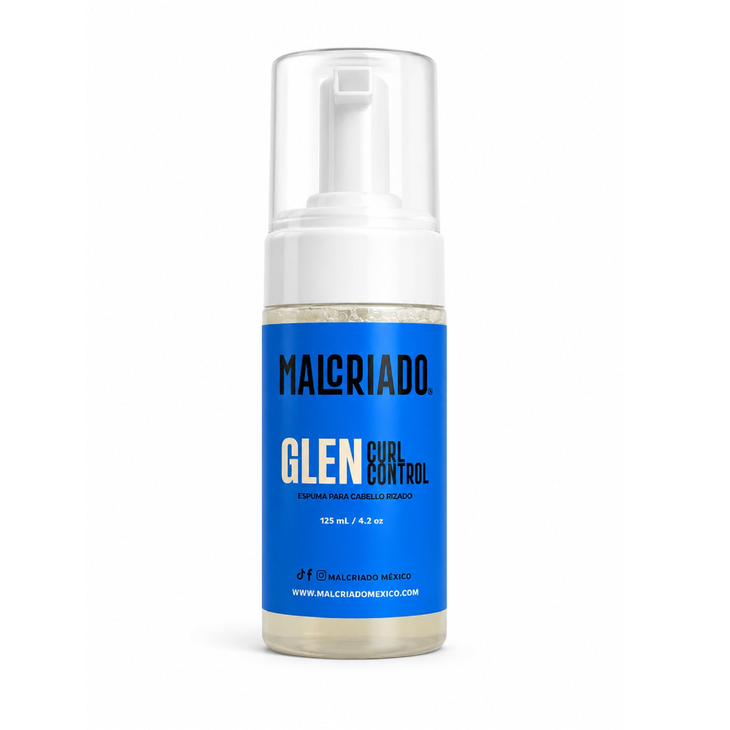 Glen Espuma para Cabello Rizado 125 mL. | Define Rizos, Controla el Frizz y Aporta Volumen | Malcriado México