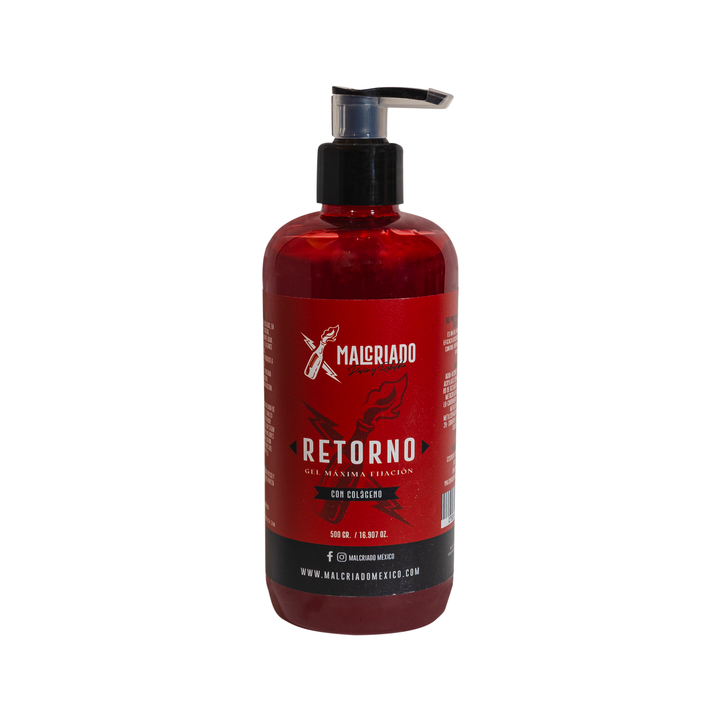 RETORNO GEL FIJACIÓN EXTRA FUERTE 500 GR