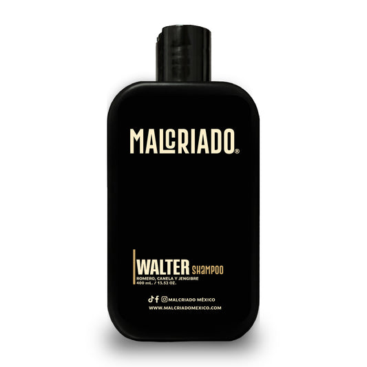 Walter Shampoo con Romero, Canela y Cola de Caballo 400 mL | Cabello Débil, Frágil y Sin Brillo | Malcriado México