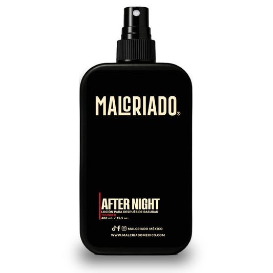 After Night Thunder Loción para Después de Rasurar 400 mL | Hidratación, Frescura y Cuidado Facial Masculino | Malcriado México